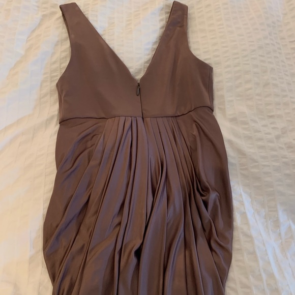 BCBG evening gown, metallic purple. - Picture 2 of 4
